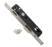 wopee 35 mm Mortice Lock/Wooden Door Lock 85 mm Spindle for Mortice Lock Internal Or External Doors Door Latch Privacy Door Lock for Bathroom Mortise Lock DIN left/Right(Size:25x85mm)