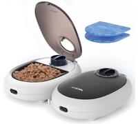 WOPET Automatic Cat Feeder- 48H Programmable Pet Food Dispenser with Ice Pack for Freshness, Yogurt & Canned Meals - Ideal for Cats, Kittens & Small Dogs