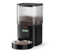 WOPET Automatic Cat Feeder-Timed Cat Feeders with 180-Day Battery Life,Cat Food Dispenser for Dry Food Fresh,1-6 Meals Per Day,Auto Pet Feeder for Cat&Dog,Black-3