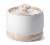 WOPET Wireless Cat Water Fountain, 3L/101oz Ceramic Automatic Pet Water Dispenser for Cats, Battery Operated Cordless Dog Water Fountain with Motion Sensor, Ultra Quiet Wireless Pump, Dishwasher Safe