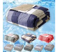 WopHSkf Cold Blankets for Night Sweats Sleeping - Cooling Blanket for Hot Sleepers and Night Sweats All Season, Lightweight Breathable Summer Blanket for Bed, Cooling Comfort Queen Size 100 * 140cm