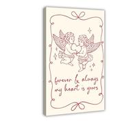 WOPIYNAG Cherub Love Doodle Canvas Poster Wall Art Print Picture Paintings 12x18inch(30x45cm)