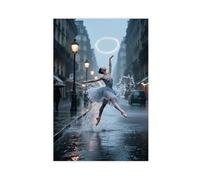 WOPIYNAG Dancers in The Rain Ballet Dancers Canvas Poster Wall Art Print Picture Paintings 20x30inch(50x75cm)