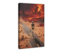 WOPIYNAG Death in The Desert Hell Canvas Poster Bedroom Decor Landscape Decor Gift 12x18inch(30x45cm)
