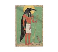 WOPIYNAG Etro Vintage Egyptian God Thoth Tarot Canvas Poster Wall Art Print Picture Paintings 08x12inch(20x30cm)