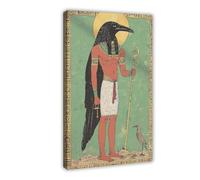 WOPIYNAG Etro Vintage Egyptian God Thoth Tarot Canvas Poster Wall Art Print Picture Paintings 24x36inch(60x90cm)