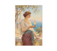 WOPIYNAG Greek Nature Goddess Oil Painting, Canvas Poster Bedroom Decor Landscape Decor Gift 24x36inch(60x90cm)