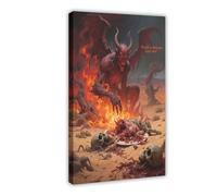WOPIYNAG Hell Demons at The Feast Poster Canvas Poster Bedroom Decor Landscape Decor Gift 24x36inch(60x90cm)