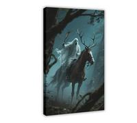 WOPIYNAG Hunting European Myths, Ghost Riders Canvas Poster Wall Art Print Picture Paintings 20x30inch(50x75cm)