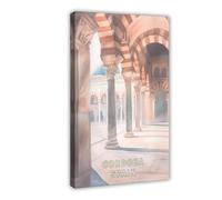 WOPIYNAG Mezquita Mosque-Cathedral, Canvas Poster Wall Art Print Picture Paintings 08x12inch(20x30cm)