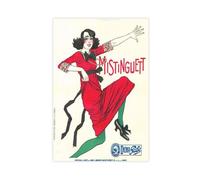 WOPIYNAG Mistinguett, La Revue De Paris Vintage Canvas Poster Bedroom Decor Landscape Decor Gift 12x18inch(30x45cm)