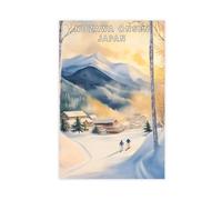 WOPIYNAG Nozawa Onsen Japan Canvas Poster Wall Art Print Picture Paintings 24x36inch(60x90cm)
