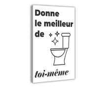 WOPIYNAG Poster Give The Best of Yourself Canvas Poster Wall Art Print Picture Paintings 20x30inch(50x75cm)