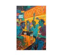 WOPIYNAG The Art of Drunken Comedy Canvas Poster Bedroom Decor Landscape Decor Gift 12x18inch(30x45cm)