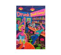 WOPIYNAG The Art of Drunken Comedy Canvas Poster Bedroom Decor Landscape Decor Gift 16x24inch(40x60cm)