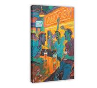 WOPIYNAG The Art of Drunken Comedy Canvas Poster Bedroom Decor Landscape Decor Gift 16x24inch(40x60cm)