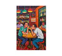 WOPIYNAG The Art of Drunken Comedy Canvas Poster Bedroom Decor Landscape Decor Gift 16x24inch(40x60cm)