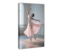 WOPIYNAG The Art of Elegant Ballet Dancers Canvas Poster Wall Art Print Picture Paintings 12x18inch(30x45cm)