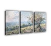 WOPIYNAG Vintage French Country Landscape Canvas Poster Wall Art Print Picture Paintings 12x18inch(30x45cm)