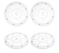 WOPPLXY 4 Pcs 8 Inch Lazy Susan Turntable Acrylic Ball Bearing Rotating Tray, Clear Turntable Organizer, Rotating Base Clear Acrylic Plates for Pantry, Cabinet, Spices, Makeup, (360˚ Rotation)