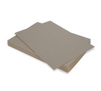 WOPPLXY A4 Greyboard 100 Sheets - 1500 Micron Grey Board A4 Mount Backing Board - 1.5mm Double-Side Thick Cardboards Mount Card for Craft, Model Making