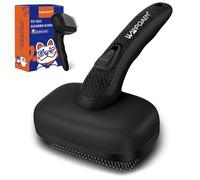 WOPQAEM Cat Dog Brush, Self Cleaning Slicker Dog Brush for Shedding & Grooming Short or Long Haired Cats, Furminator for Pets, Black