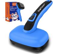 WOPQAEM Dog Brush, Self Cleaning Slicker Dog Brush for Shedding & Grooming Short or Long Haired Cats, Furminator for Pets, New Blue