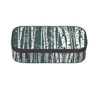WOPQS Beauty Birch Tree Pencil Case Pen Case Multifunctional Storage Bag Office Big Capacity Pencil Pen Case