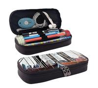 WOPQS Brooklyn Bridge Leather Pencil Case Pen Stationery College Pouch Holder Box Organizer
