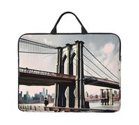 WOPQS Brooklyn Bridge S 14in Laptop Case Tablet Computer Protection Bag Protective Hard Shell Cover