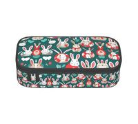 WOPQS Bunny Rabbits Pencil Case Pen Case Multifunctional Storage Bag Office Big Capacity Pencil Pen Case