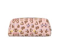 WOPQS Cute Sloth Pencil Bag Box Organizer Pencil Pouch Aesthetic Supply Multifunctional Pen Case