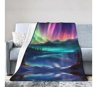 WOPQS Dark Northern Lights Ultra-Soft Micro Fleece Blanket Warm Blanket Bed Sheet Sofa Bed Cover Home Rest Bedding