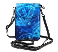 WOPQS Dna Chain Photo Small Cell Phone Purse Key Passport Multiple Pockets Multi-Functional Daily Use Bag