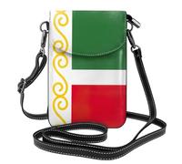 WOPQS Flag Of The Chechen Republic Small Cell Phone Purse Key Passport Multiple Pockets Multi-Functional Daily Use Bag