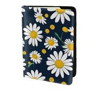 WOPQS Floral Daisies Pattern Passport Holder 5.5in Travel Accessories Document Cover Blocking Organiser