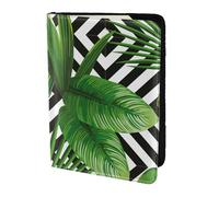 WOPQS Green Leaves of Palm Tree Tropical Passport Holder 5.5in Travel Accessories Document Cover Blocking Organiser