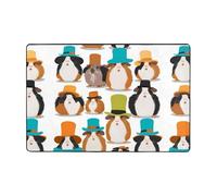 WOPQS Guinea Pig Illustration Door Mats Carpet Front Door Living Room Office Coffee Table Bed Corridor Bathroom