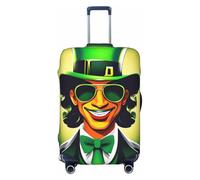 WOPQS Happy St Patrick's Day Elastic Luggage Protection Cover Luggage Lid Protector for 18-32 Inch Suitcases