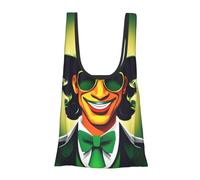 WOPQS Happy St Patrick'S Day Reusable Grocery Shopping Bag Convenient Daily Use Unique Lightweight Foldable