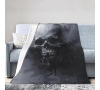 WOPQS Horror Ghost Skull Ultra-Soft Micro Fleece Blanket Warm Blanket Bed Sheet Sofa Bed Cover Home Rest Bedding