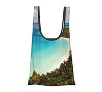 WOPQS Island Of Cuba Reusable Grocery Shopping Bag Convenient Daily Use Unique Lightweight Foldable