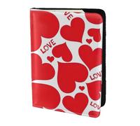 WOPQS Love Heart Passport Holder 5.5in Travel Accessories Document Cover Blocking Organiser