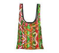 WOPQS Merry Christmas. Reusable Grocery Shopping Bag Convenient Daily Use Unique Lightweight Foldable