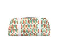 WOPQS Mid-Century Modern Style Pencil Bag Box Organizer Pencil Pouch Aesthetic Supply Multifunctional Pen Case