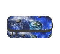 WOPQS Planet Galaxy Pencil Case Pen Case Multifunctional Storage Bag Office Big Capacity Pencil Pen Case