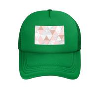 WOPQS Red and Gold Marble Adult Mesh Baseball Cap Trucker Baseball Golf Outdoor Sports Running Hat Classic
