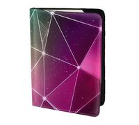 WOPQS Red Galaxy Constellation Passport Holder 5.5in Travel Accessories Document Cover Blocking Organiser