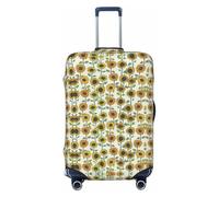 WOPQS Romantic Sunflowers Elastic Luggage Protection Cover Luggage Lid Protector for 18-32 Inch Suitcases