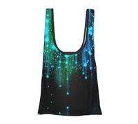 WOPQS Stars Reusable Grocery Shopping Bag Convenient Daily Use Unique Lightweight Foldable